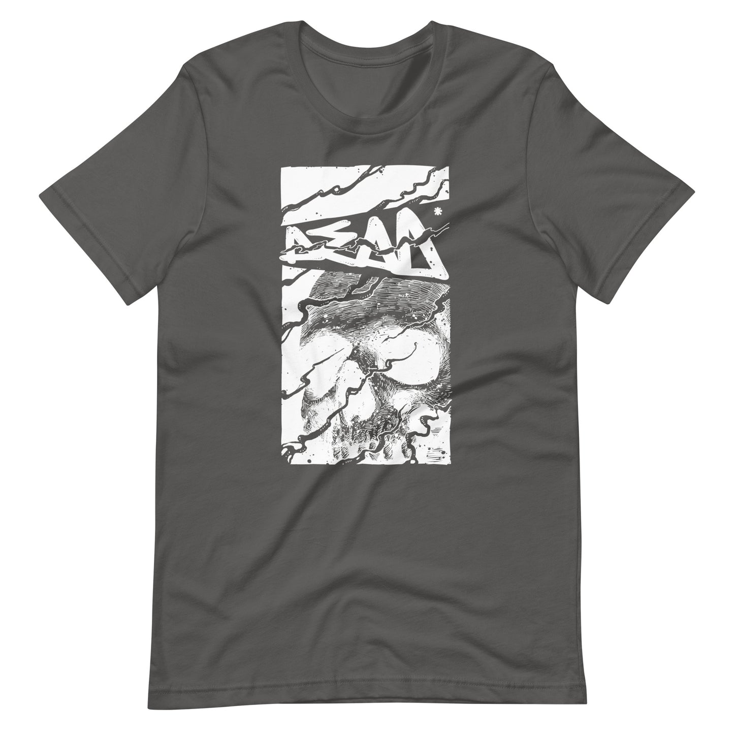 Skull Dead White - Men's t-shirt - Asphalt Front