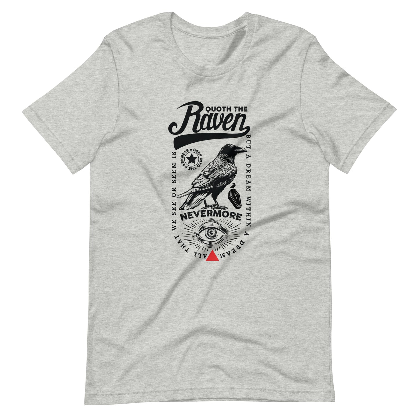 Quoth the Raven Nevermore Loaded - Men's t-shirt - Athletic Heather Front