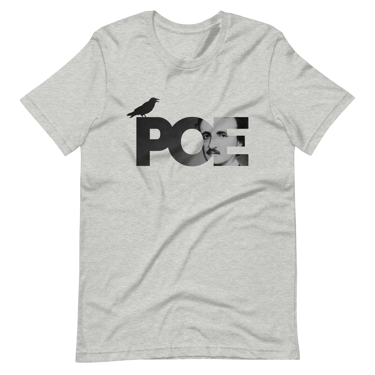Women's Edgar Allan Poe t-shirt - Athletic Heather Front