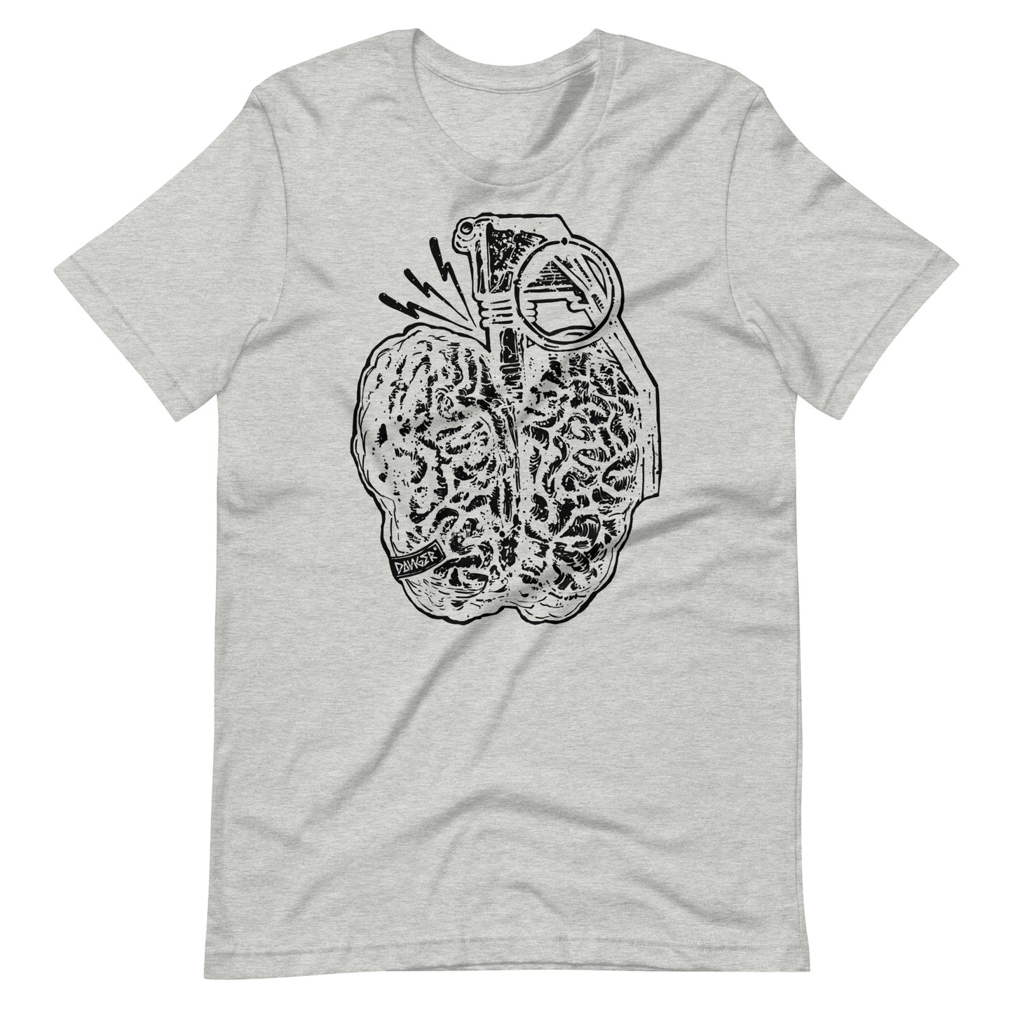 Brain Boom Black - Men's t-shirt - Athletic Heather Front