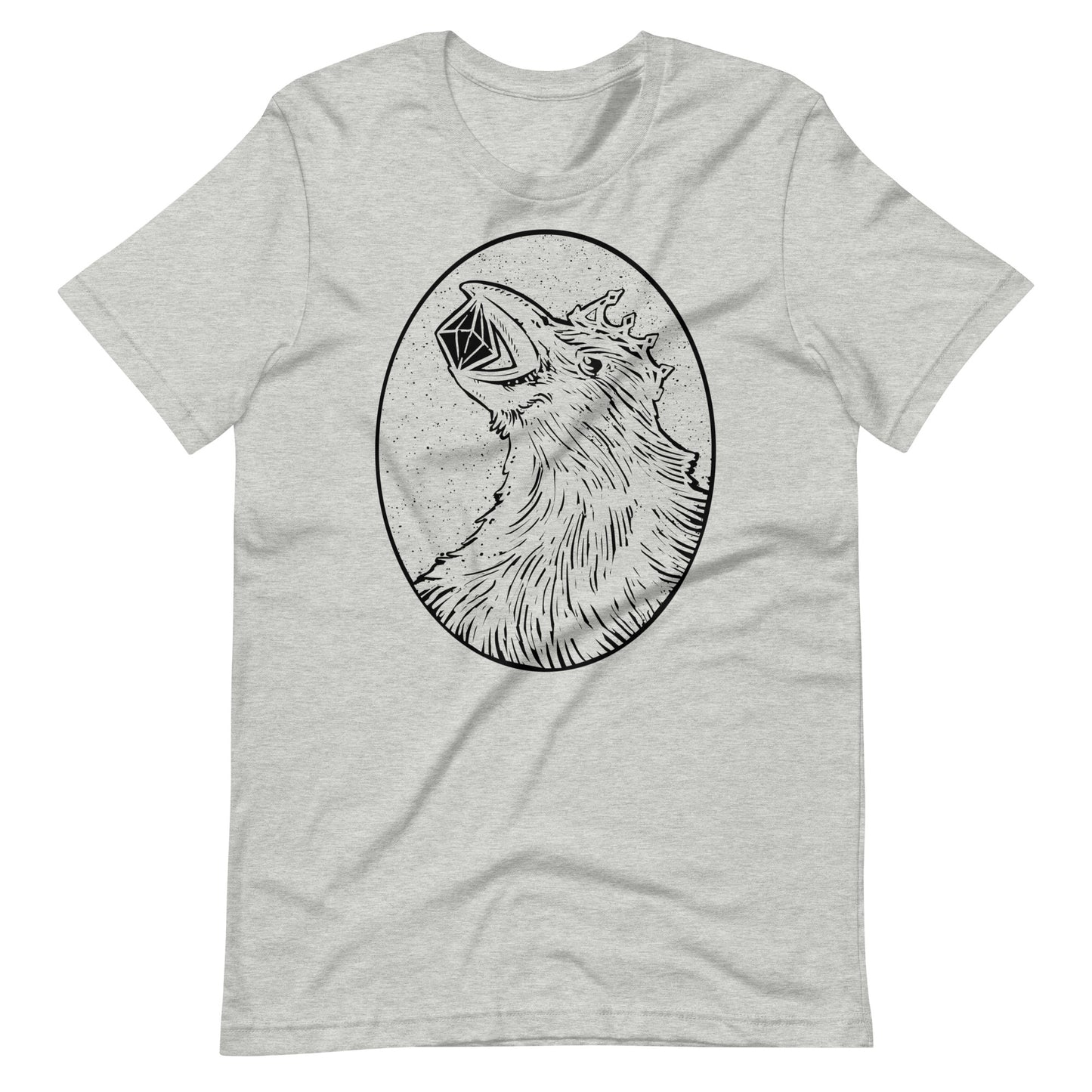 Crow Diamond Black - Men's t-shirt - Athletic Heather Front