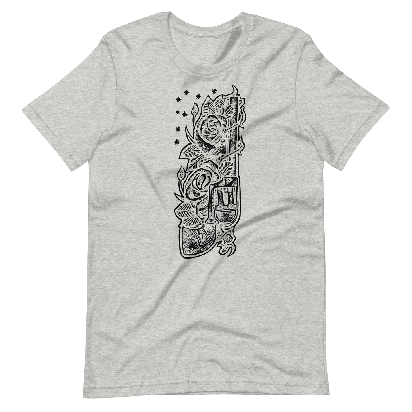 Gun Black - Men's t-shirt - Athletic Heather Front