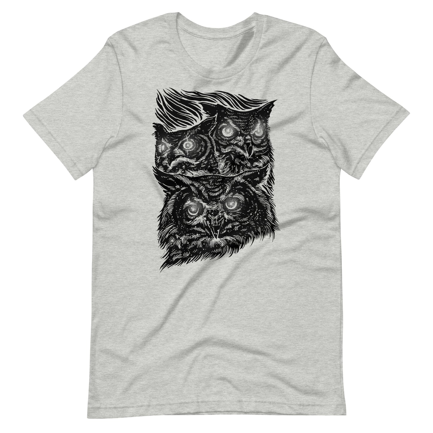 Night Eyes Black - Men's t-shirt - Athletic Heather Front