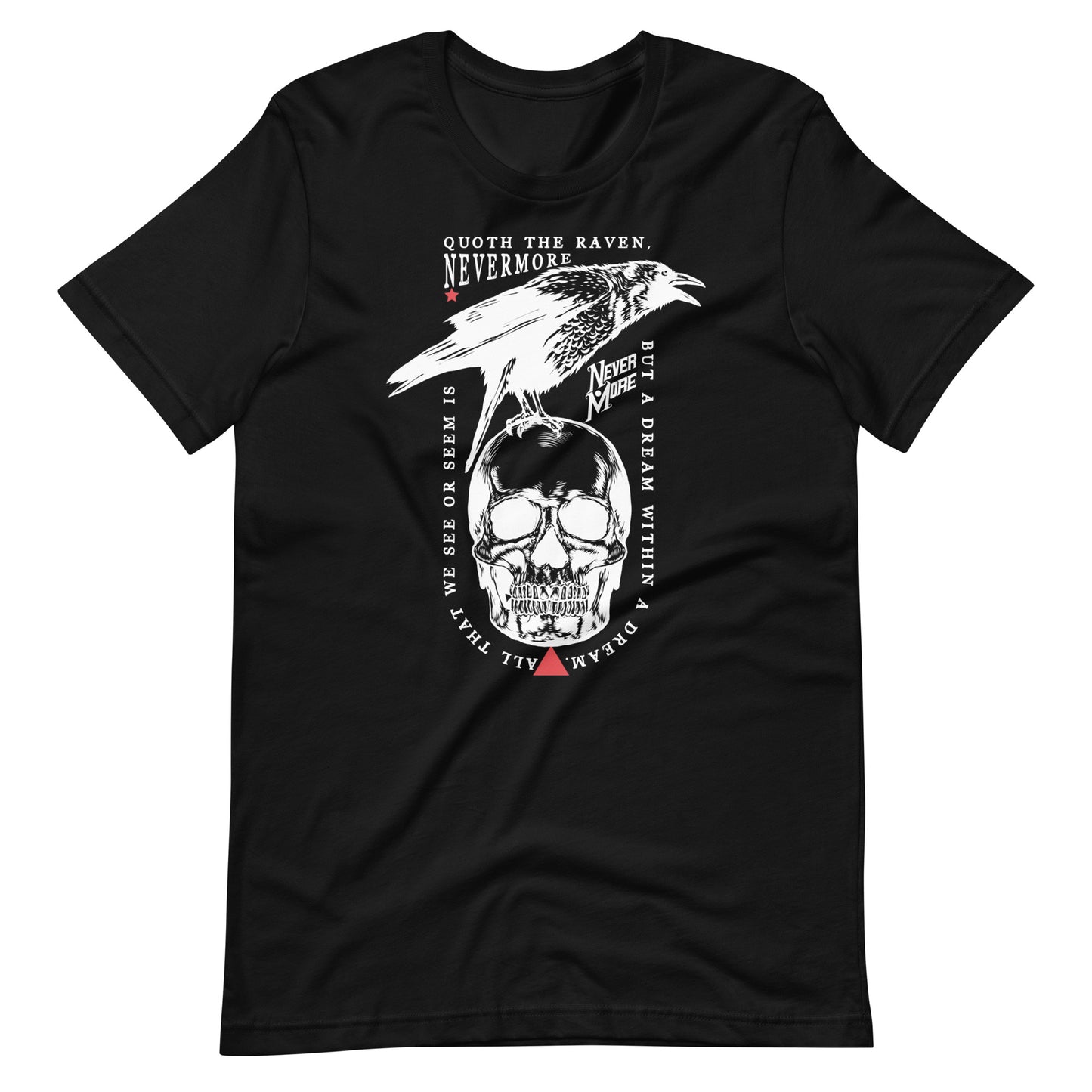 Quoth the Raven - Men's t-shirt- Black Front