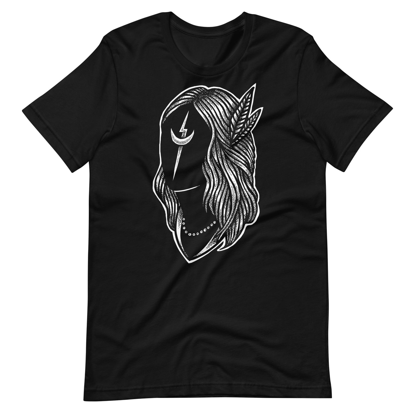 Black Night White - Men's t-shirt - Black Front