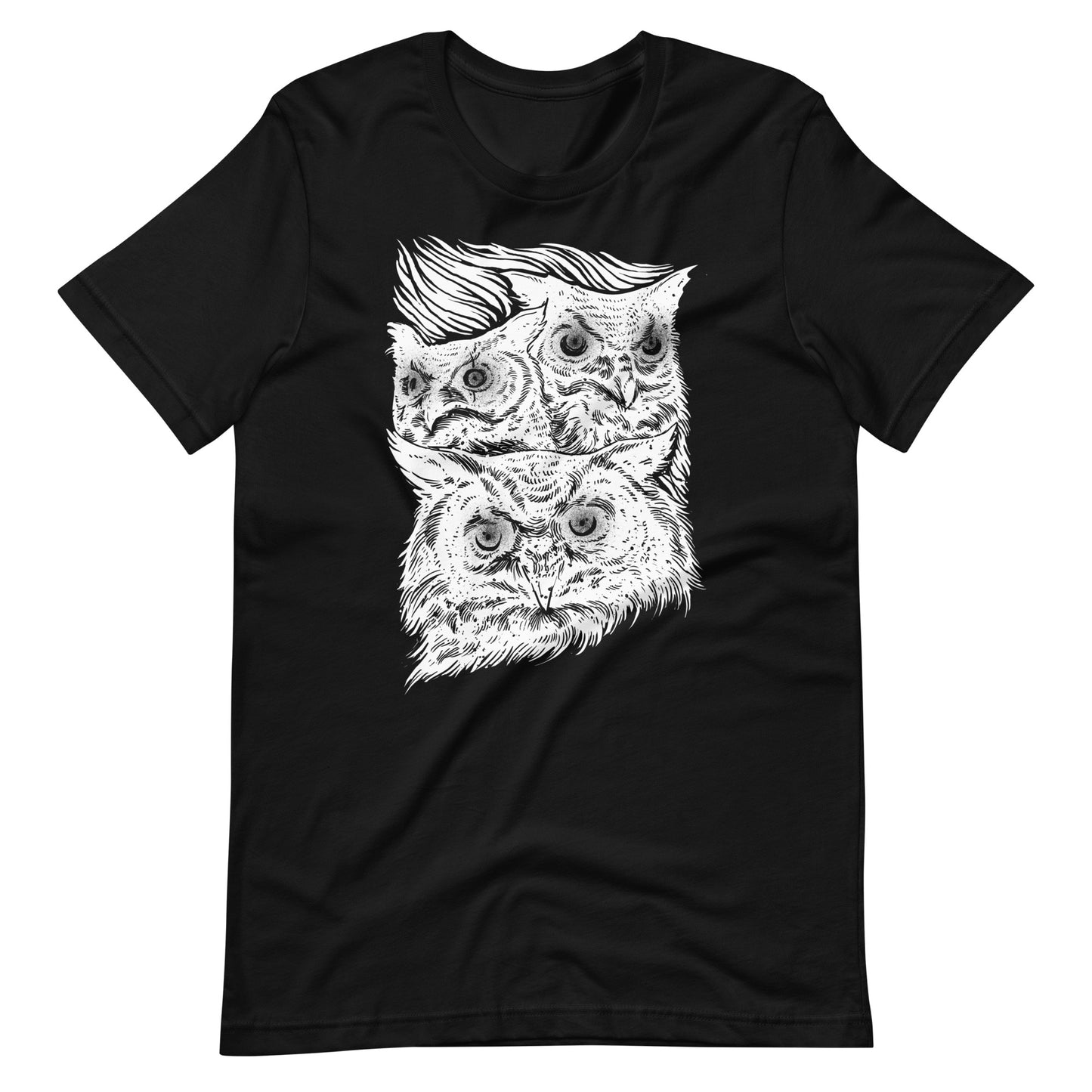 Night Eyes White - Men's t-shirt - Black Front