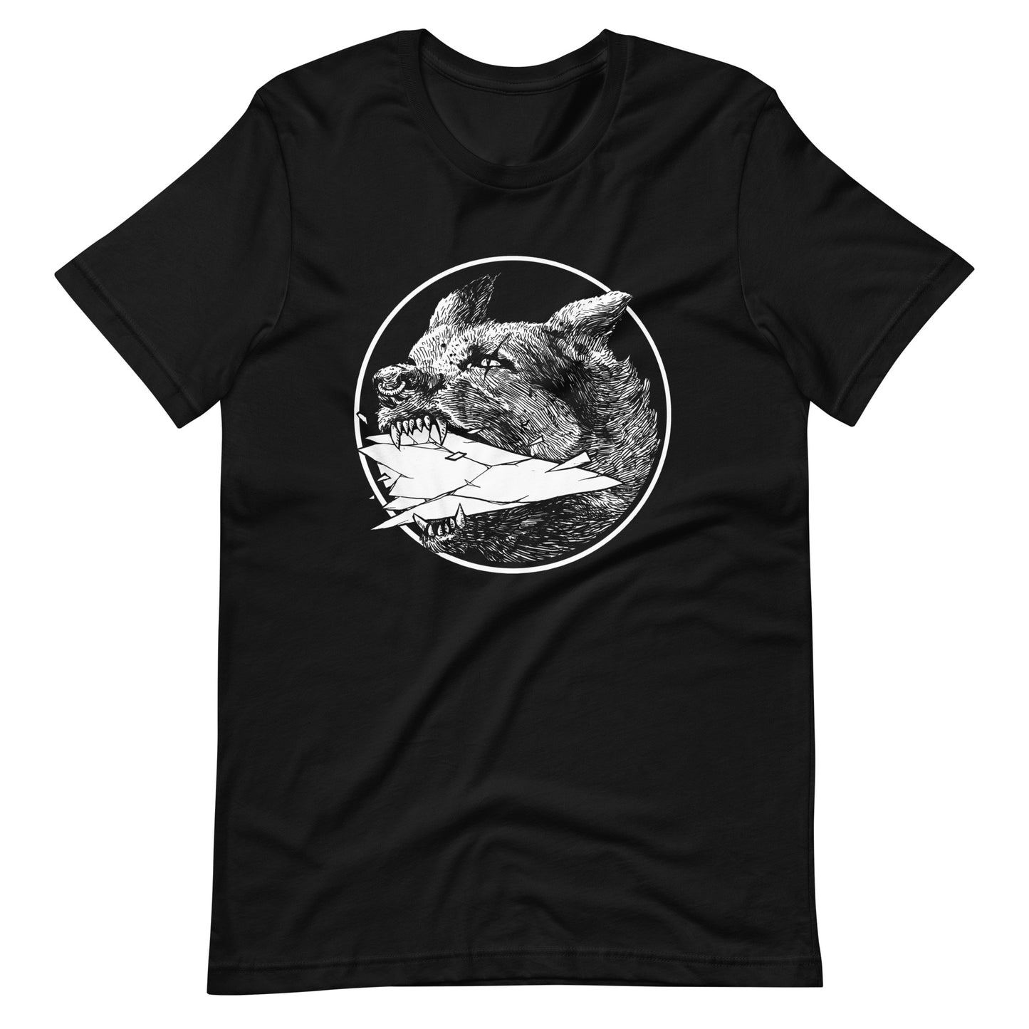 Shard White - Men's t-shirt - Black Front