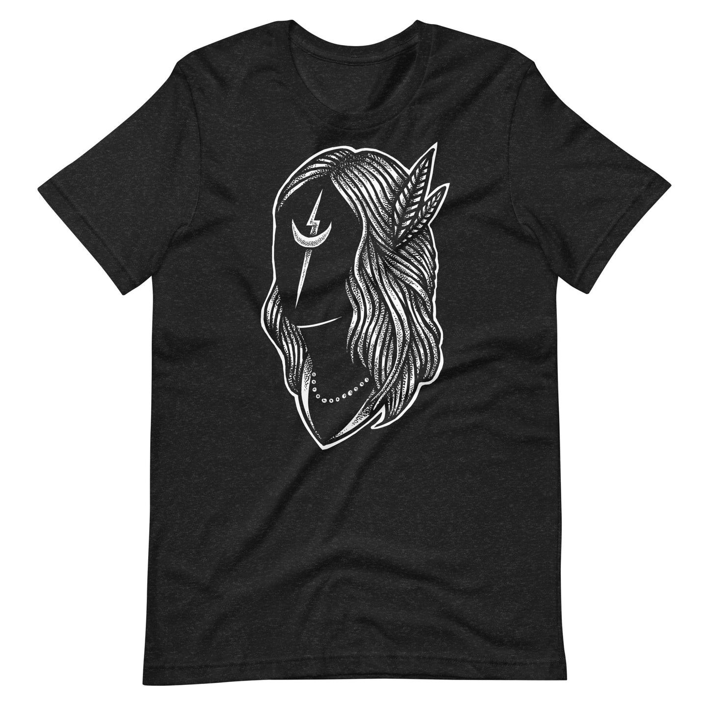 Black Night White - Men's t-shirt - Black Heather Front