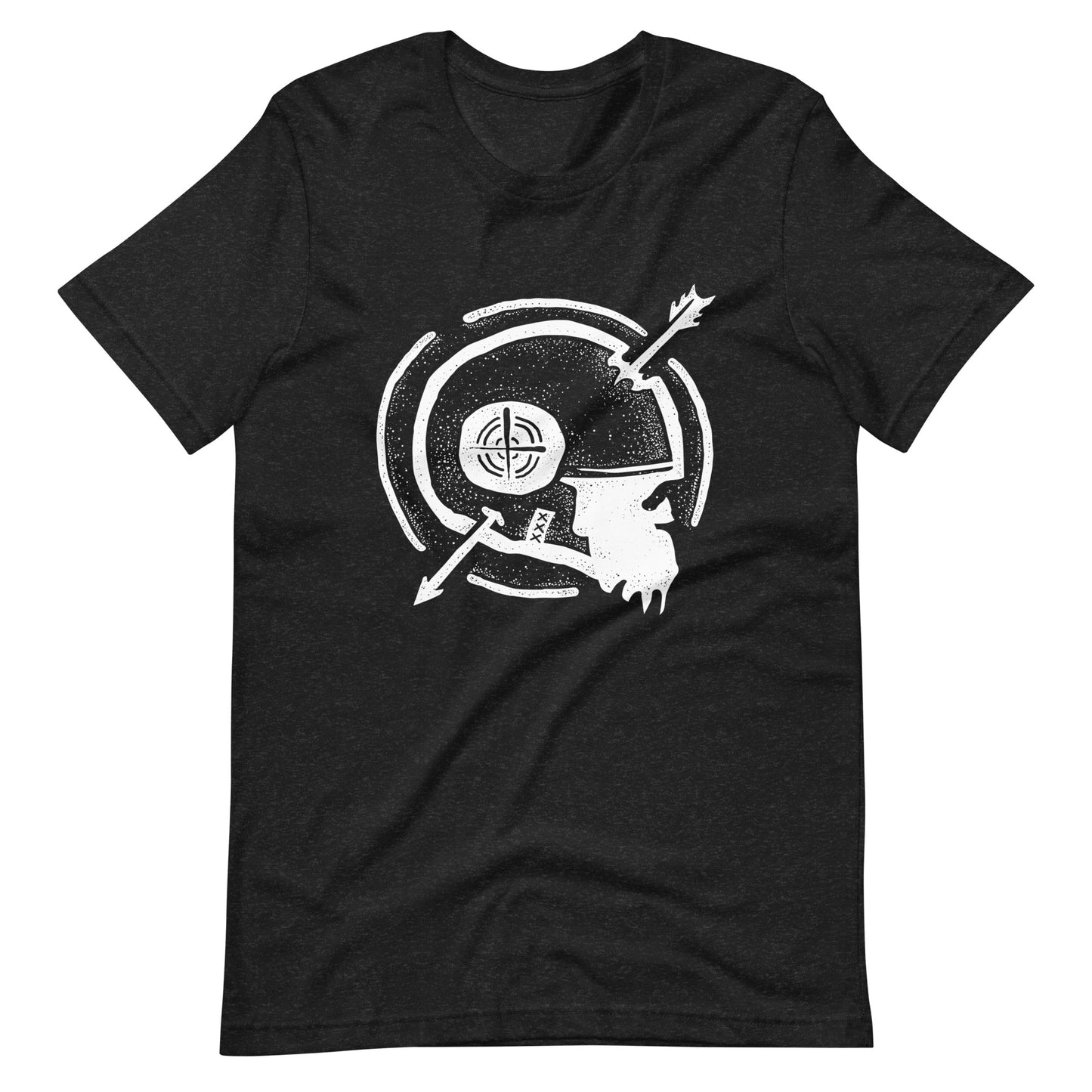Dead Arrow White - Men's t-shirt - Black Heather Front