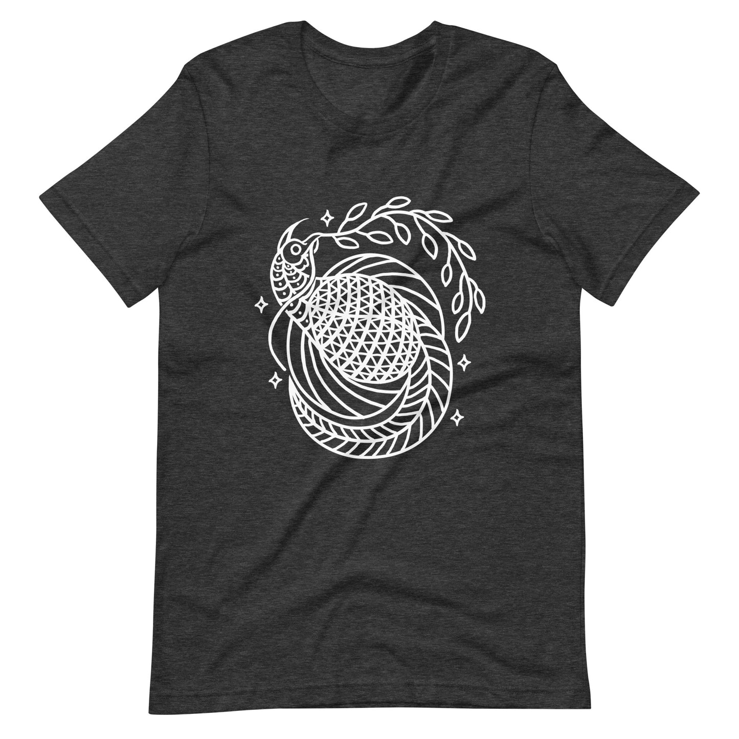 Bird of Peace - Men's t-shirt - Dark Grey Heather Front