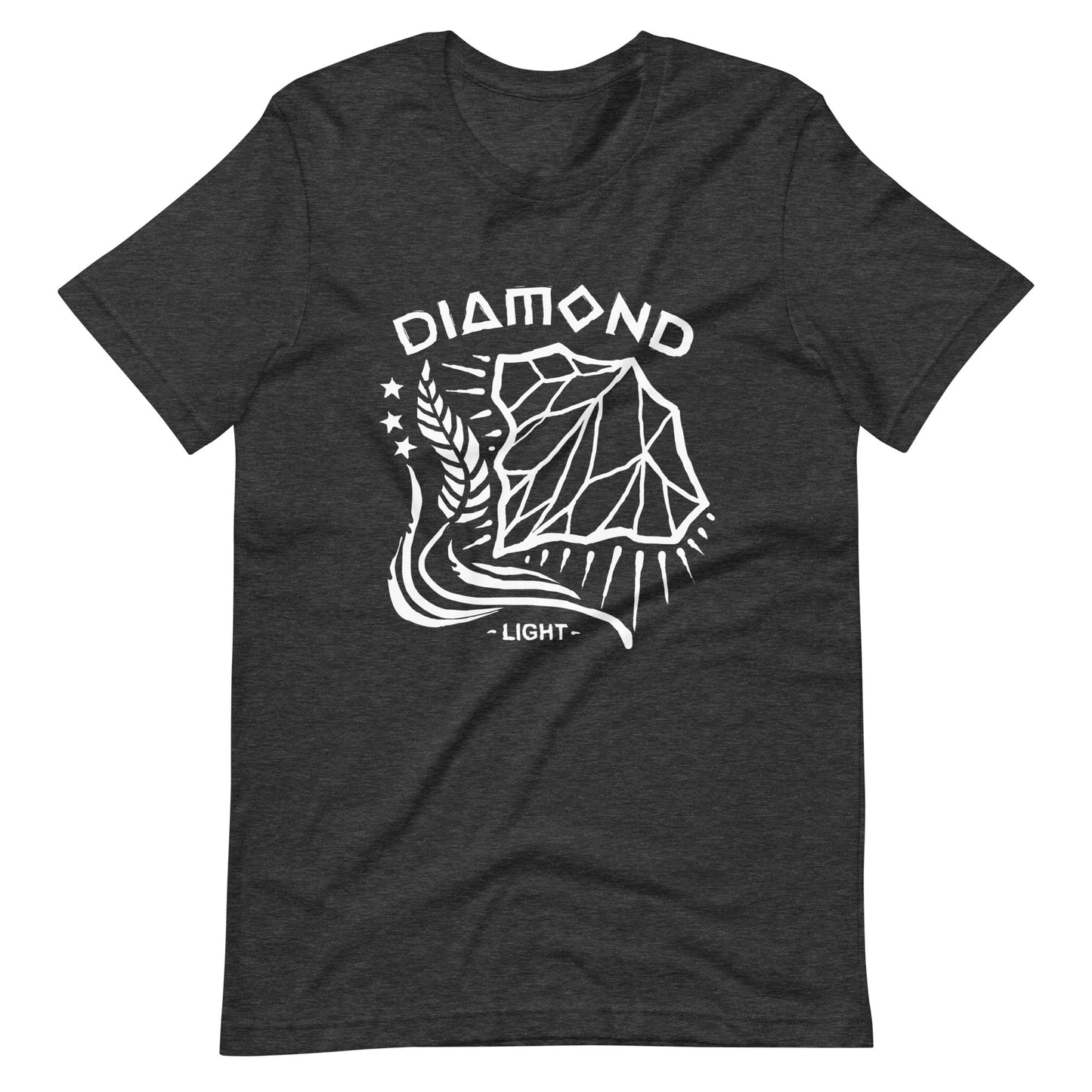 Diamond Light - Men's t-shirt - Dark Grey Heather Front