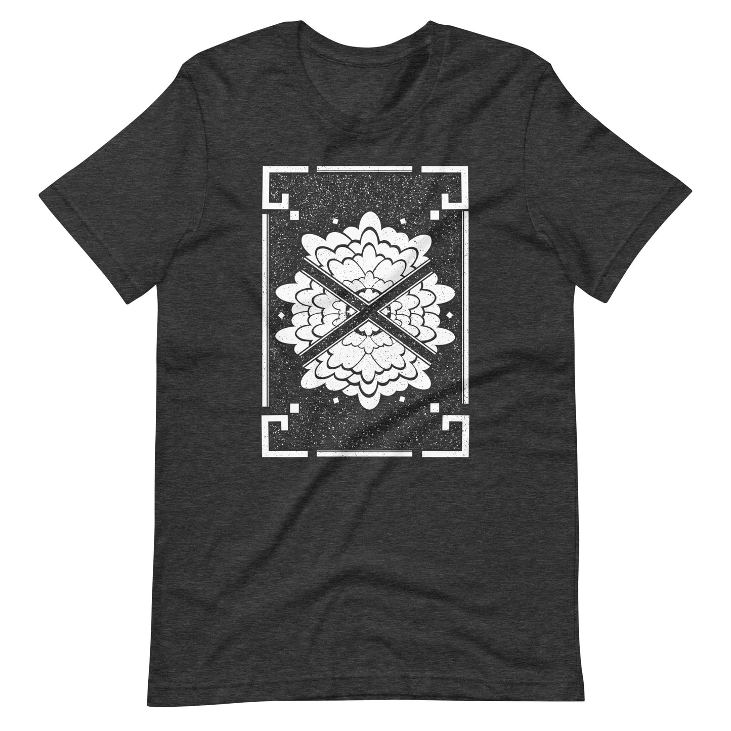 Flower - Men's t-shirt - Dark Grey Heather Front