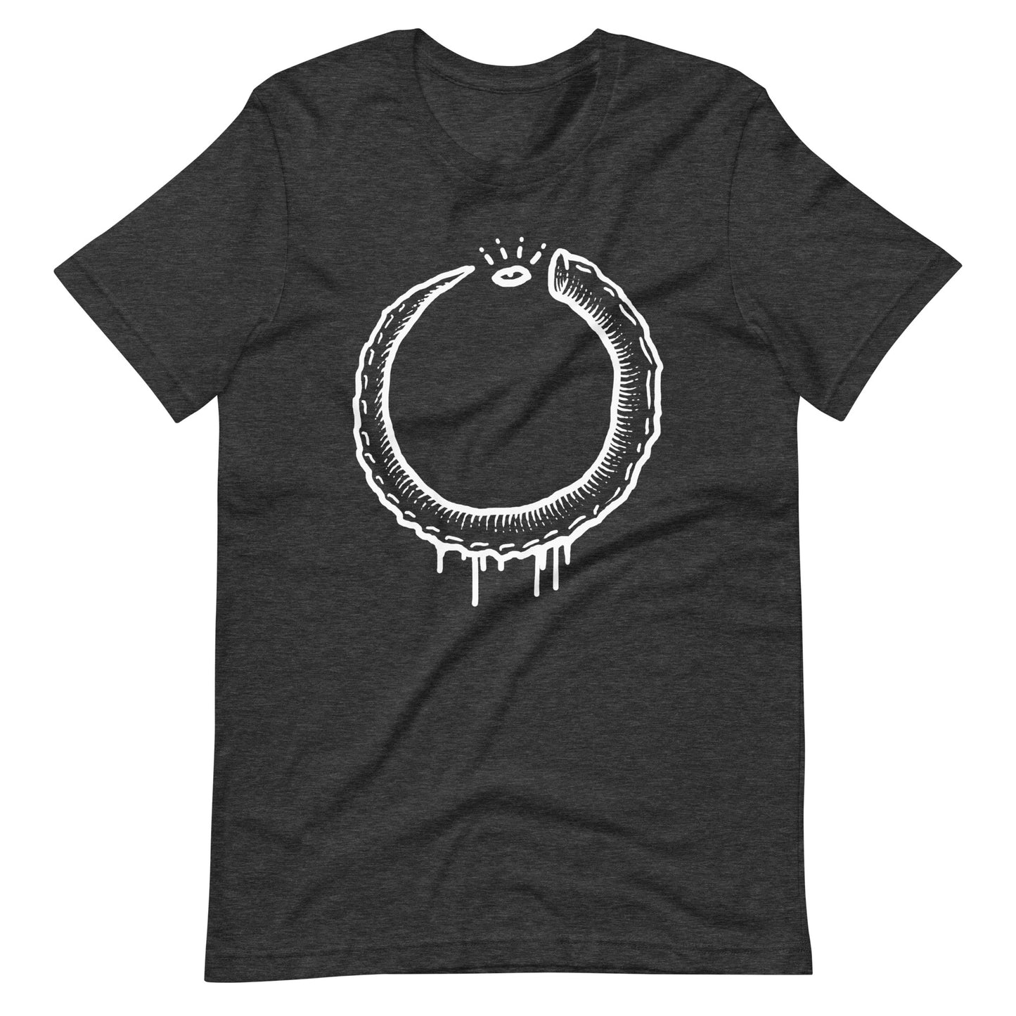 Horns - Men's t-shirt - Dark Grey Heather Front