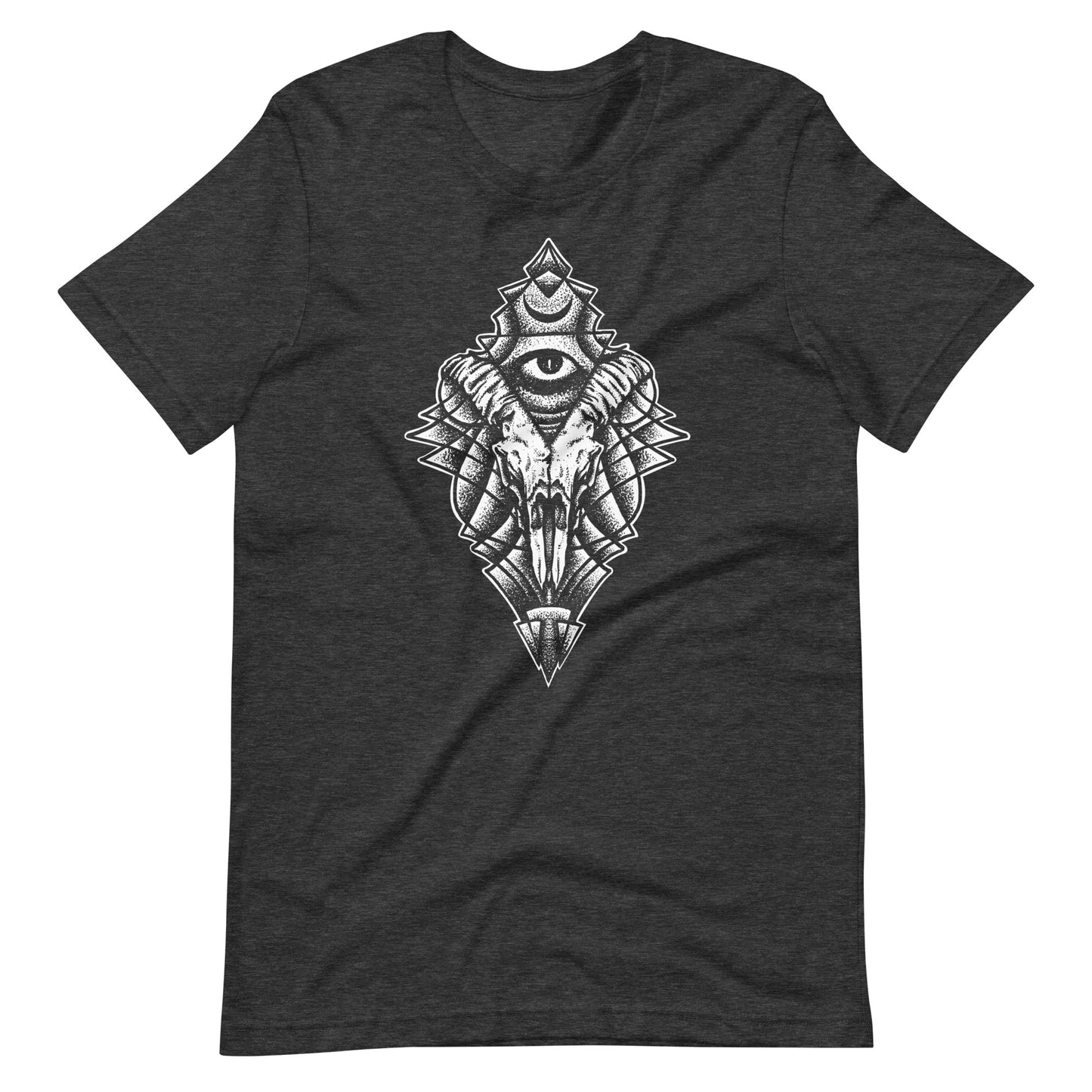 Energy Eye White - Men's t-shirt - Dark Grey Heather Front