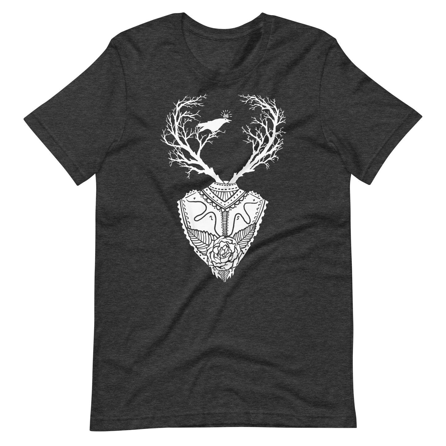 Life Trees White - Men's t-shirt - Dark Grey Heather Front