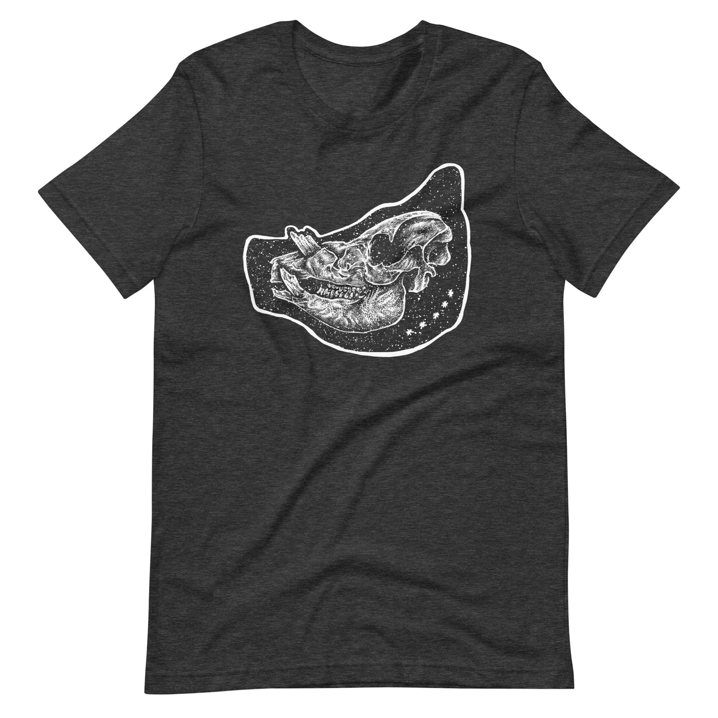 Pig White - Men's t-shirt - Dark Grey Heather Front