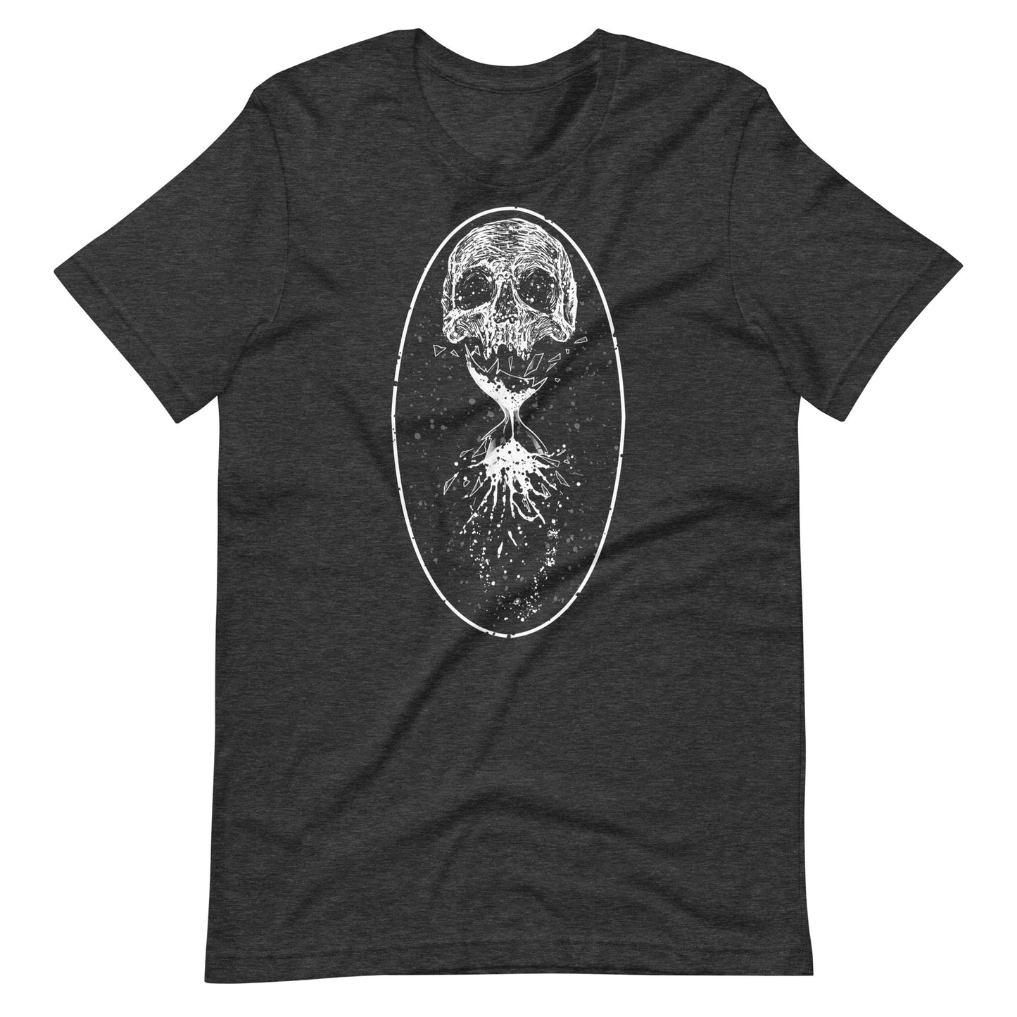 Destruction White - Men's t-shirt - Dark Grey Heather Front