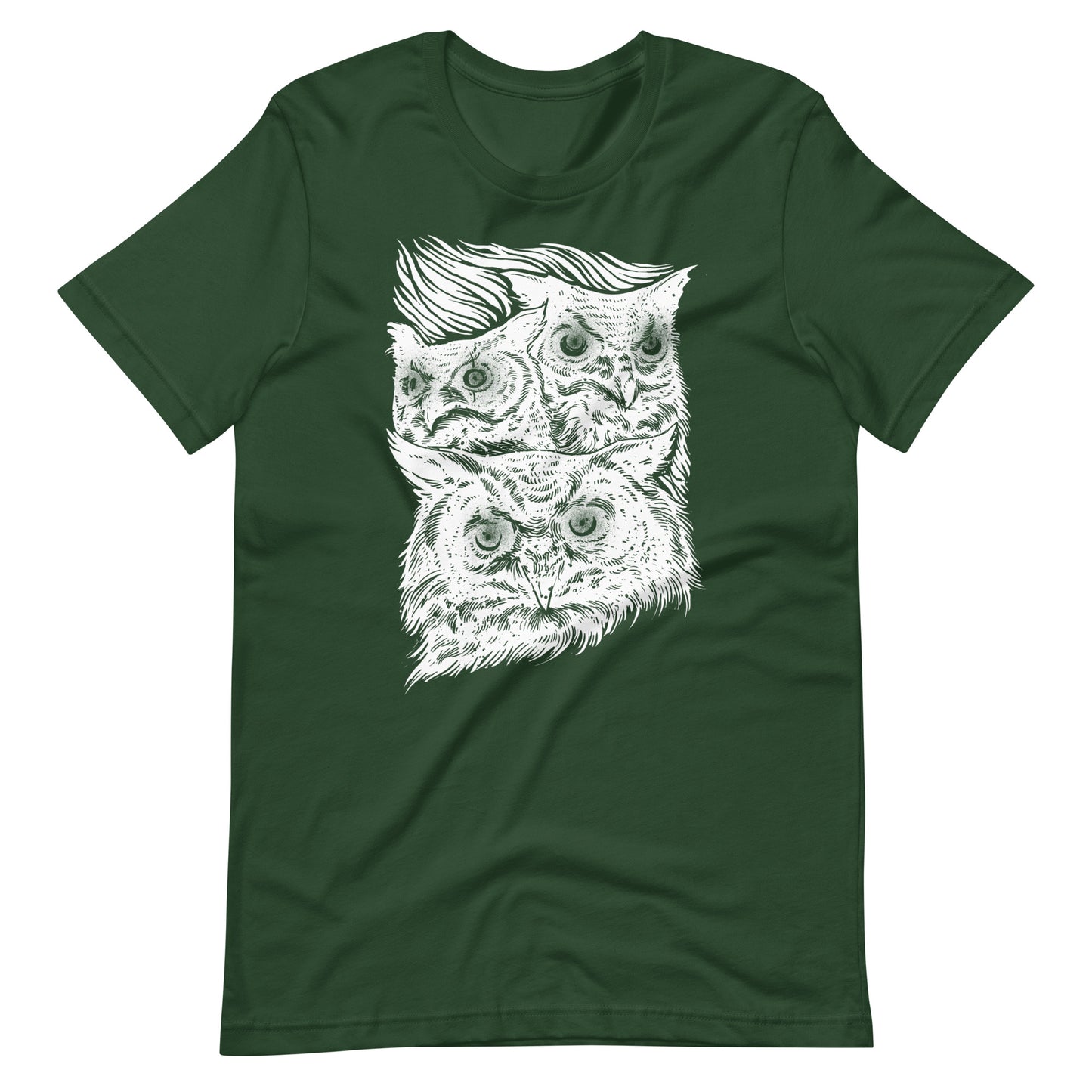 Night Eyes White - Men's t-shirt - Forest Front