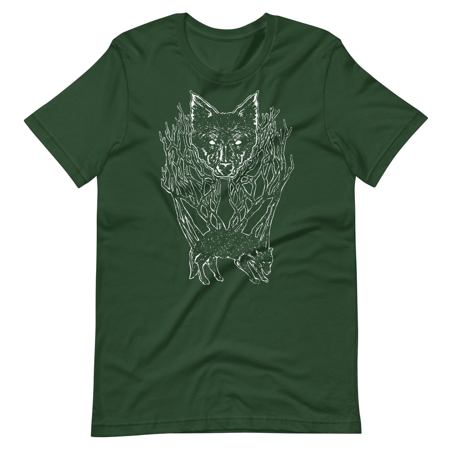 Wolf Tree White - Men's t-shirt - Forest Front