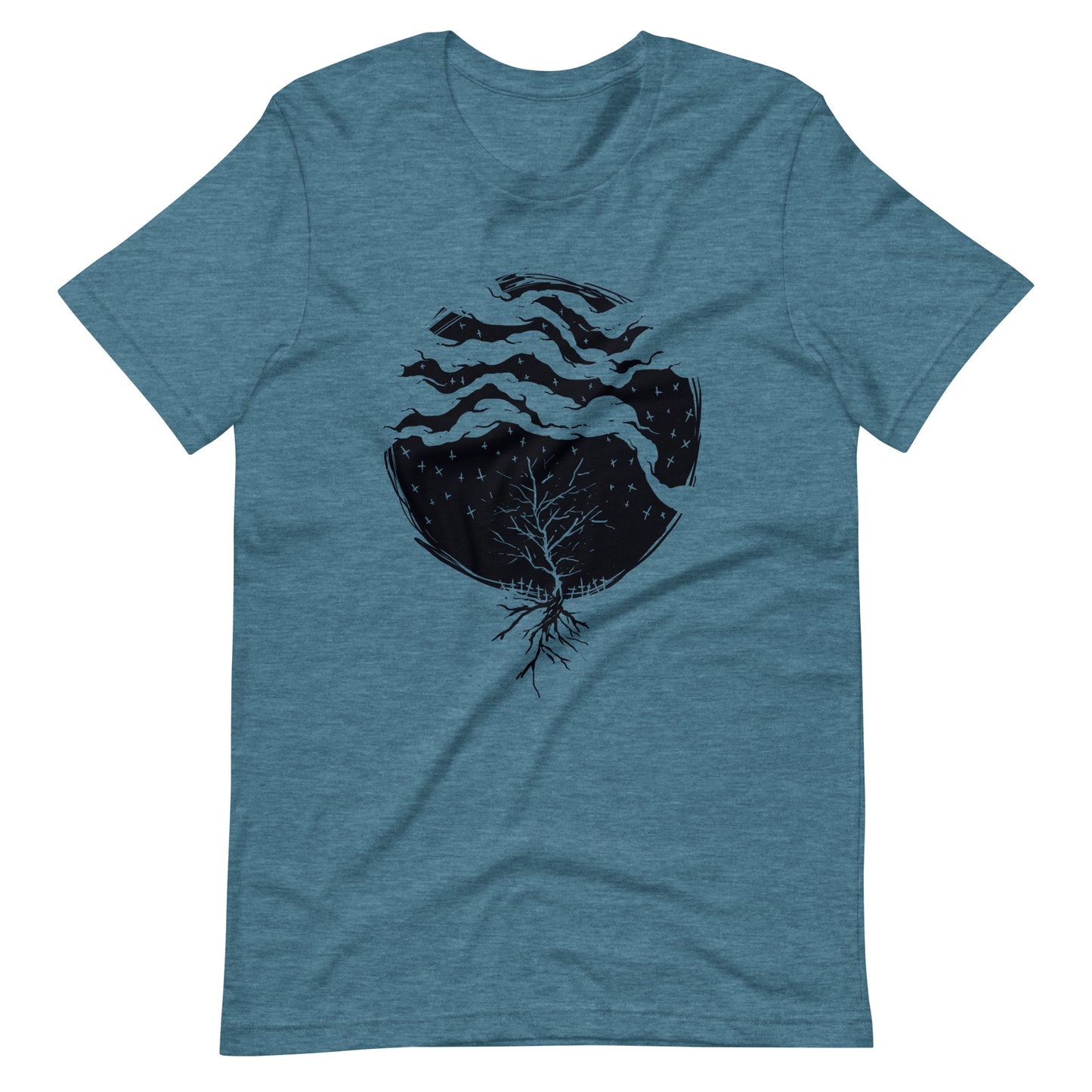 Dead Rain Black - Men's t-shirt - Heather Deep Teal Front