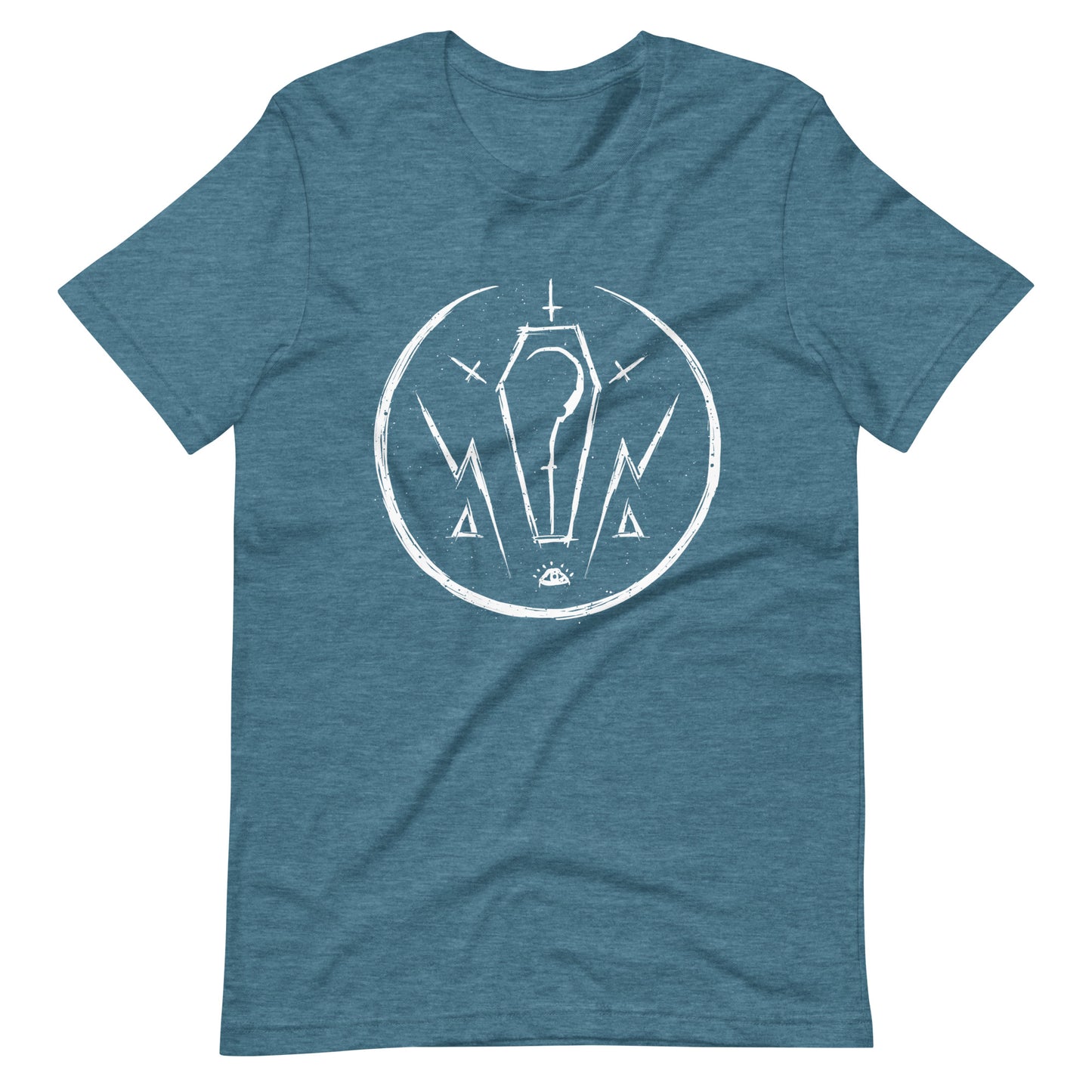 Moon Thunder Death - Men's t-shirt - Heather Deep Teal Front