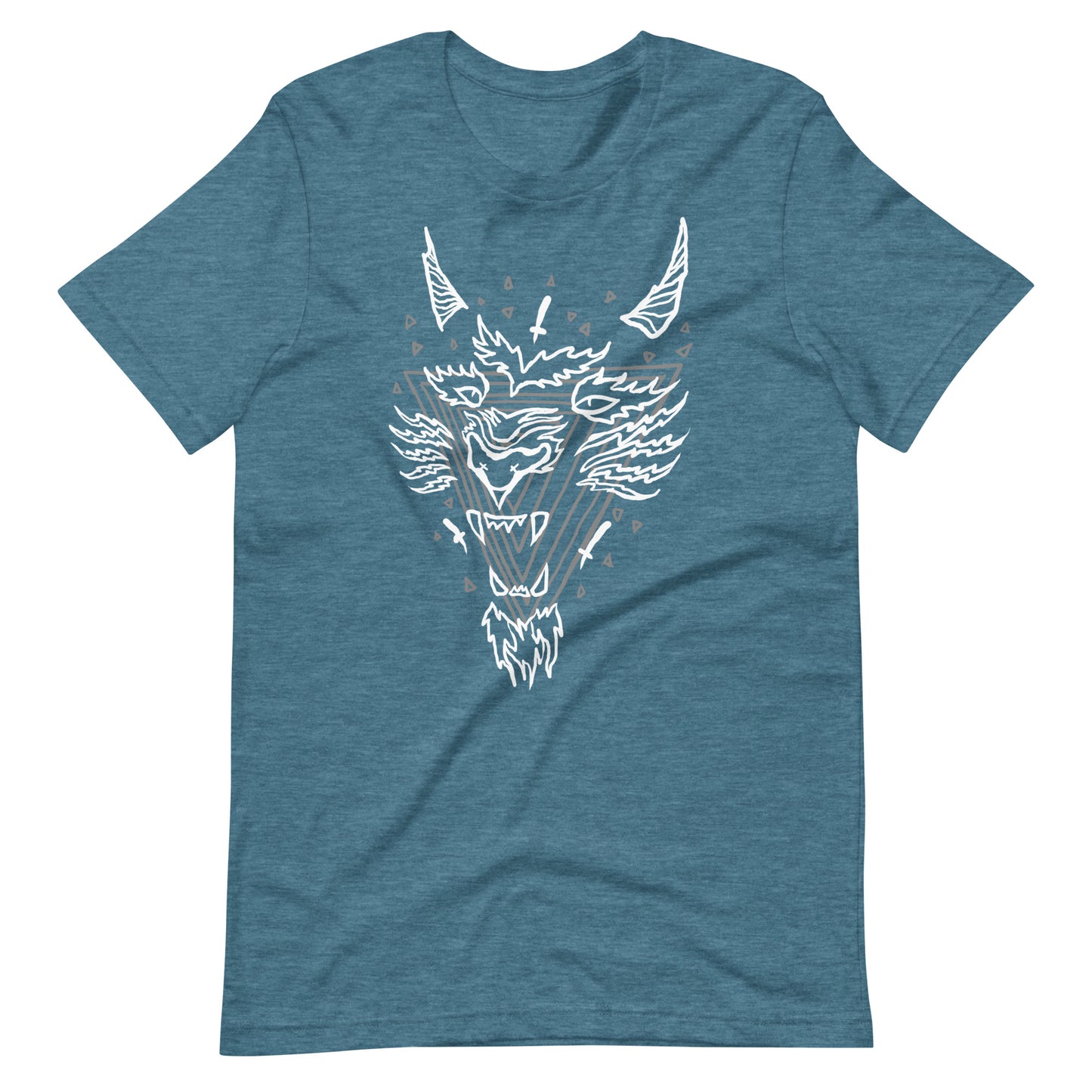 Violent - Men's t-shirt - Heather Deep Teal Front