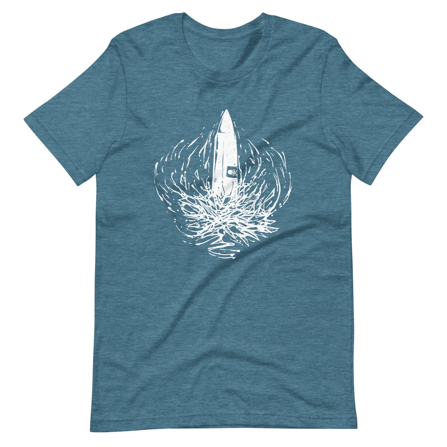 Black Bullet - Men's t-shirt - Heather Deep Teal Front