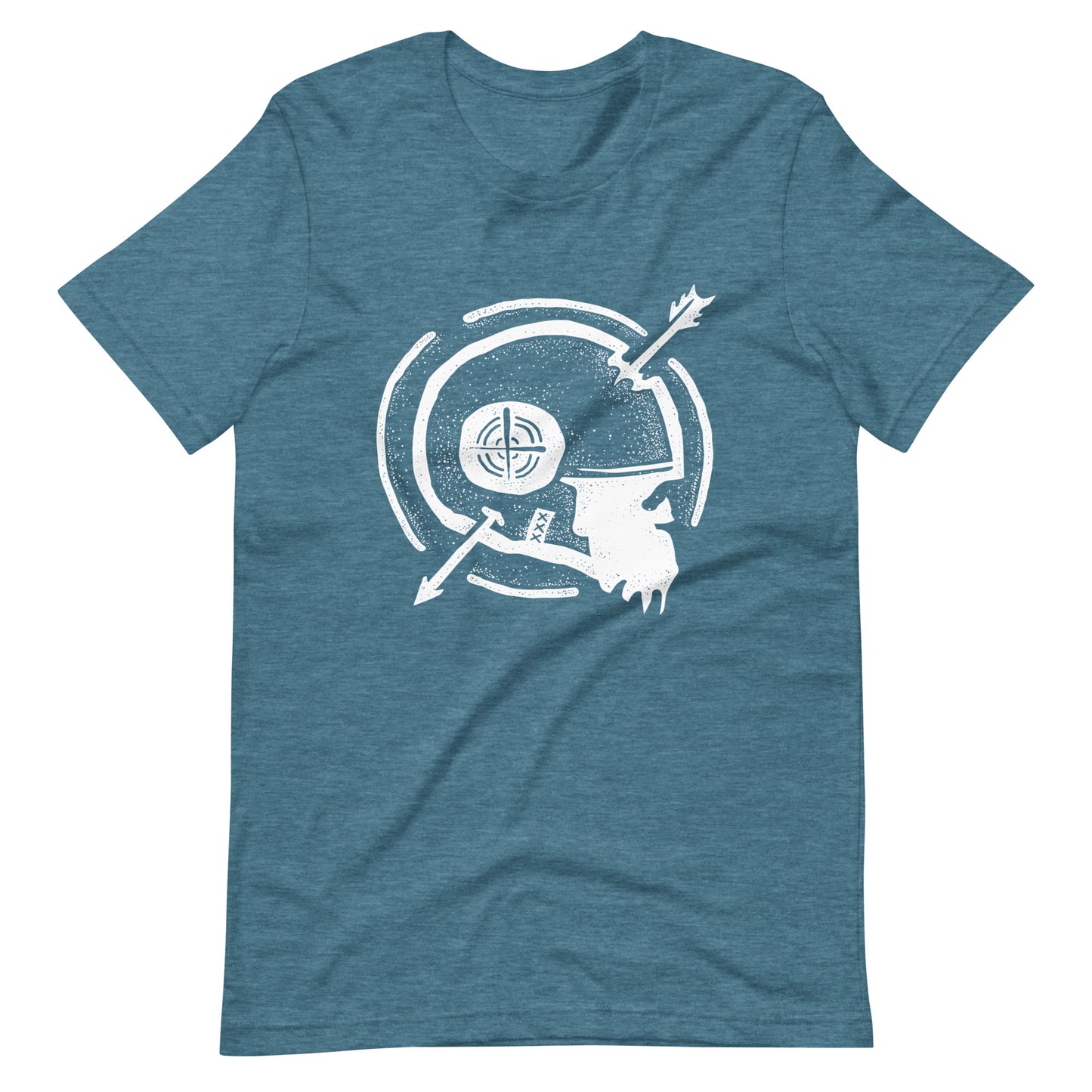 Dead Arrow White - Men's t-shirt - Heather Deep Teal Front