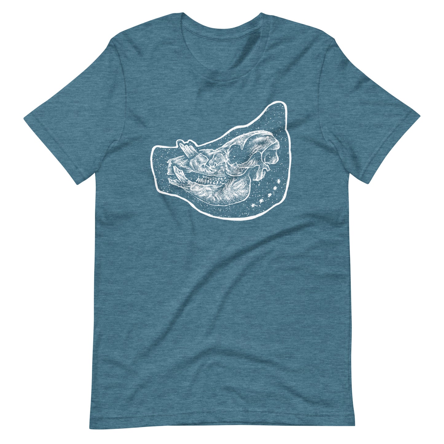 Pig White - Men's t-shirt - Heather Deep Teal Front