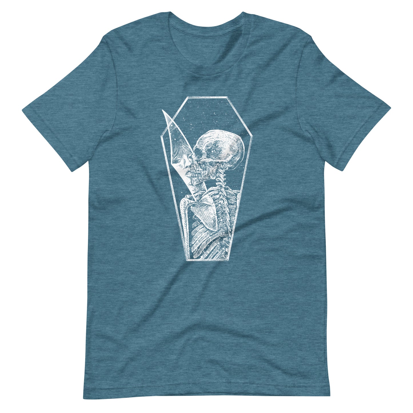 Shadow of Memories White - Men's t-shirt - Heather Deep Teal Front