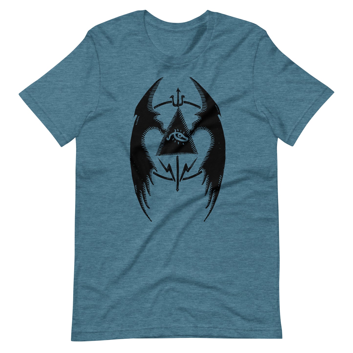 Fly 3 Black - Men's t-shirt - Heather Deep Teal Front