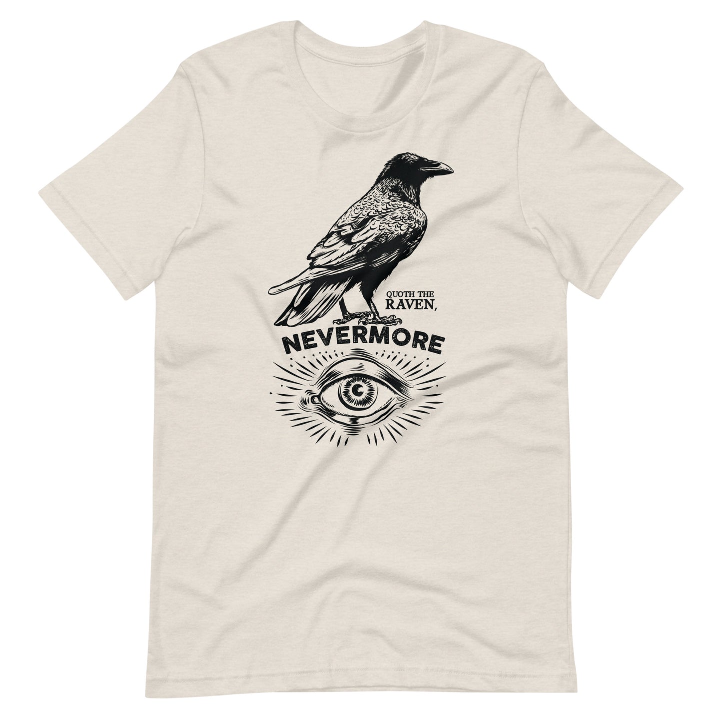 Quoth the Raven Nevermore - Men's t-shirt - Heather Dust Front