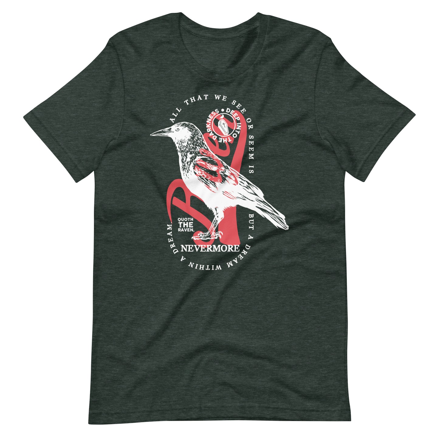 A Dream Within a Dream - Men's t-shirt - Heather Forest Front