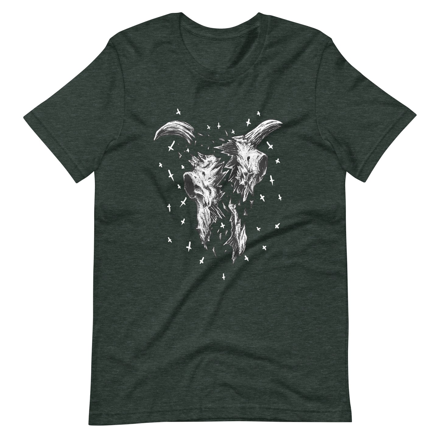 Crushed - Men's t-shirt - Heather Forest Front