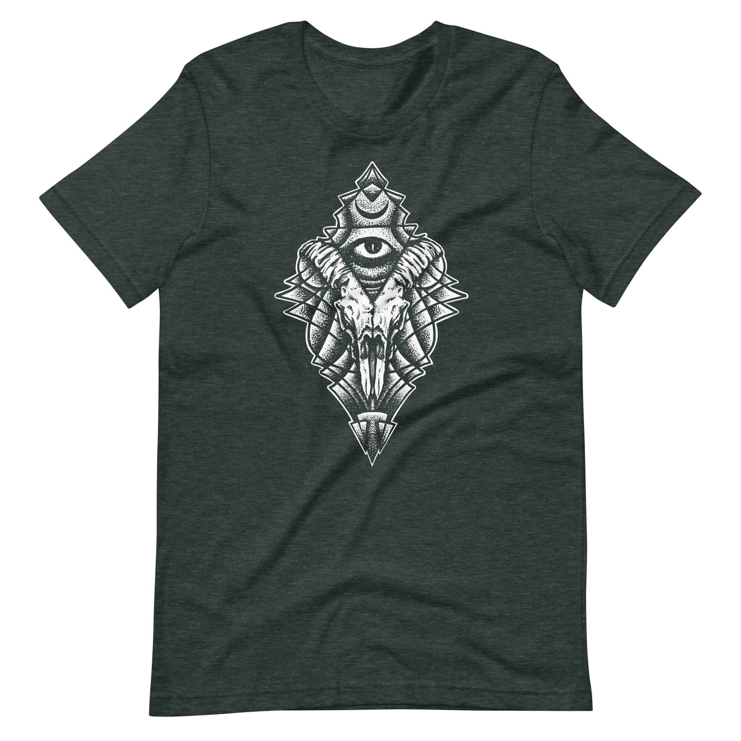 Energy Eye White - Men's t-shirt - Heather Forest Front