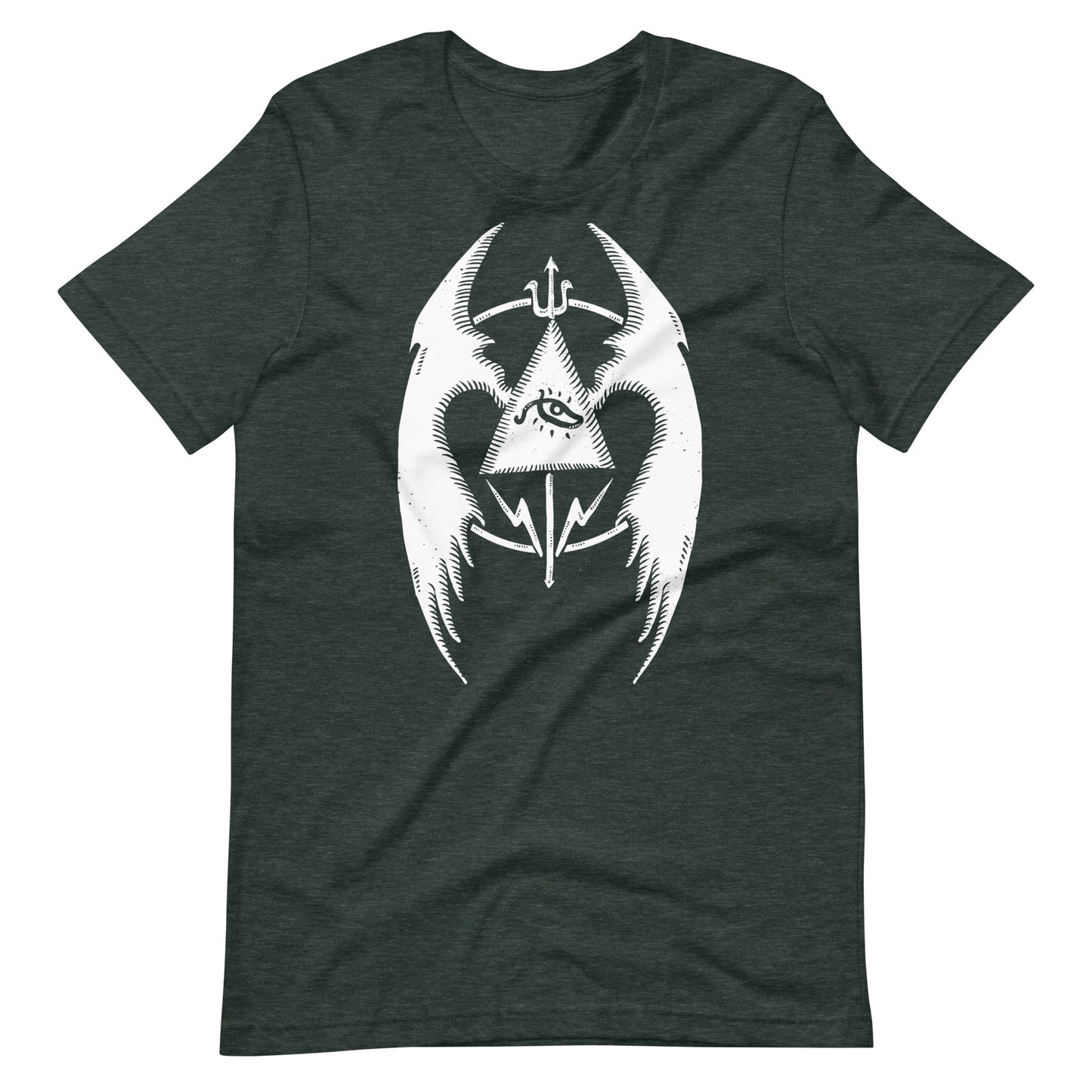 Fly 3 White - Men's t-shirt - Heather Forest Front