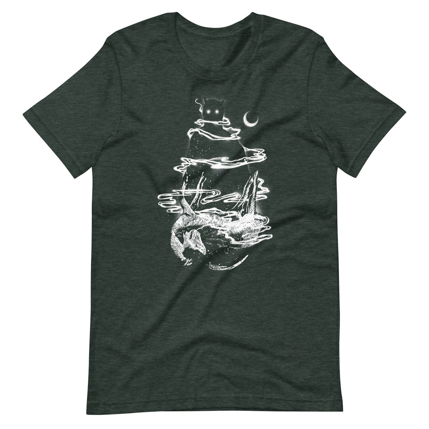 Toxic Fumes White - Men's t-shirt - Heather Forest Front