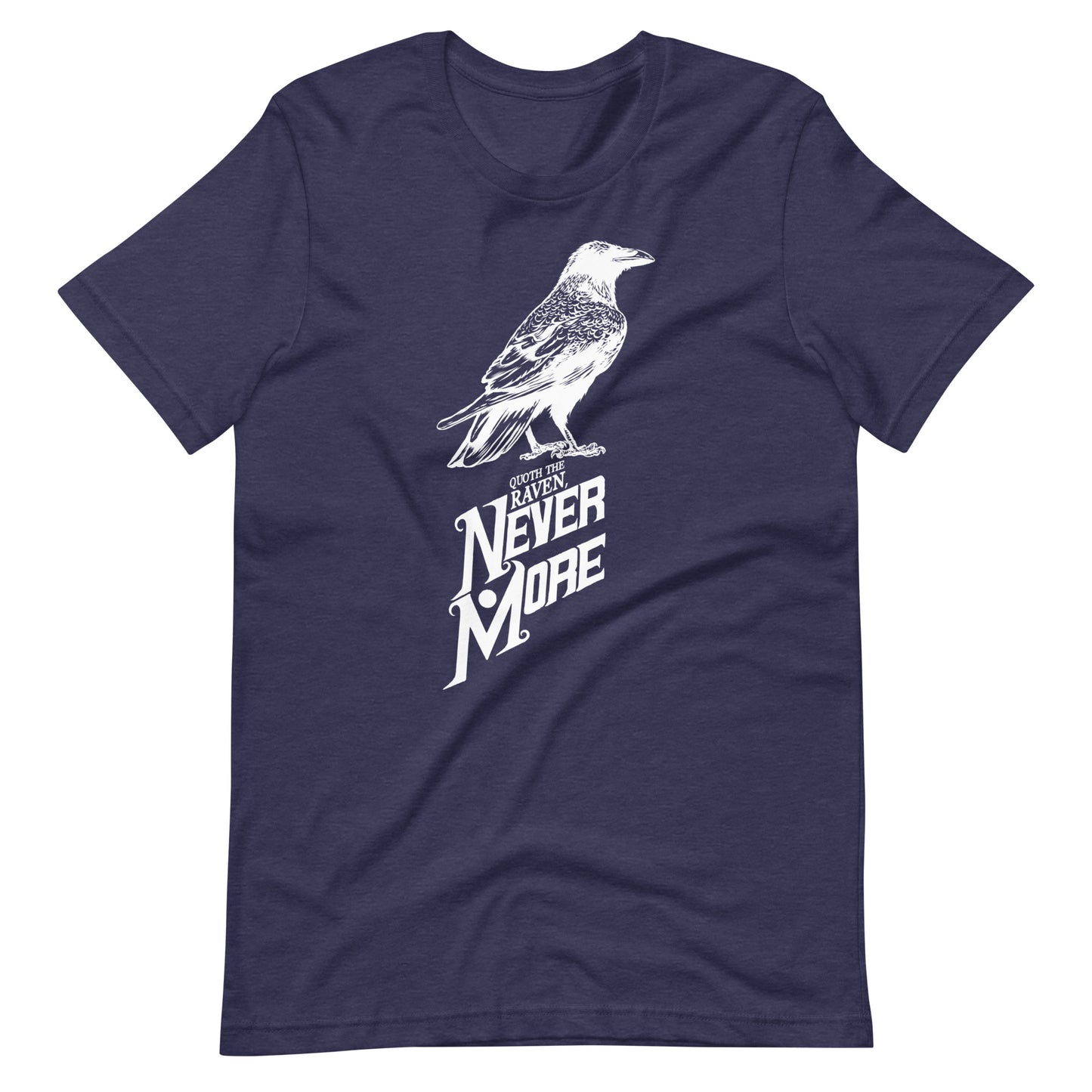 Quoth the Raven Nevermore - Men's t-shirt - Heather Midnight Navy Front