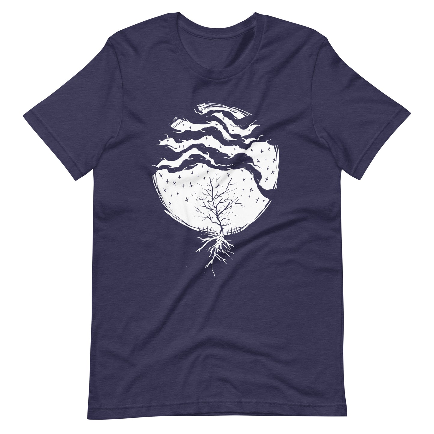 Dead Rain White - Men's t-shirt - Heather Midnight Navy Front