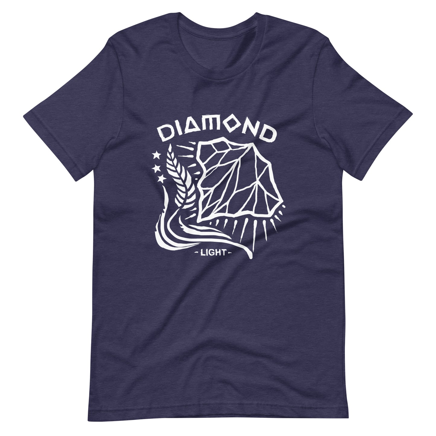 Diamond Light - Men's t-shirt - Heather Midnight Navy Front