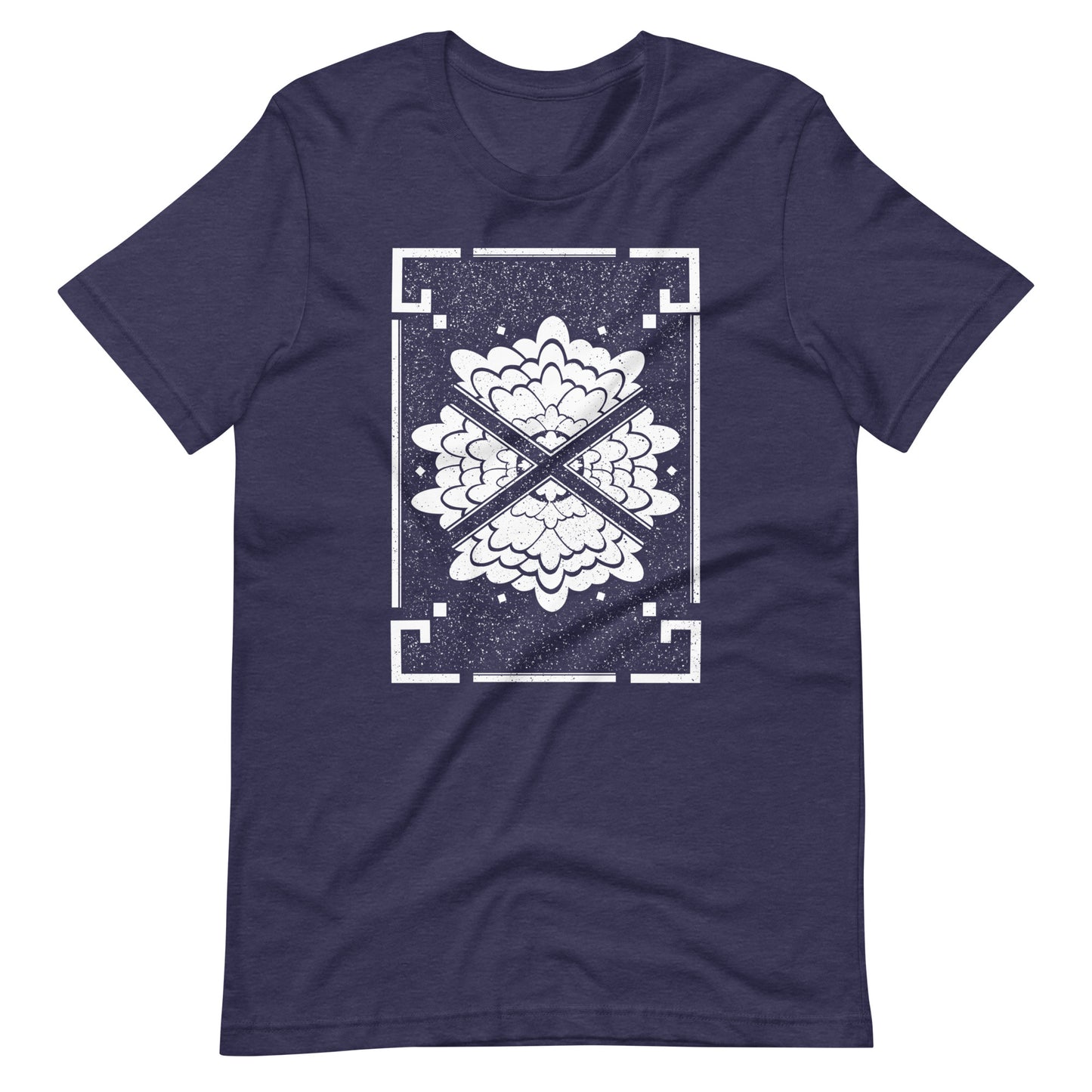 Flower - Men's t-shirt - Heather Midnight Navy Front