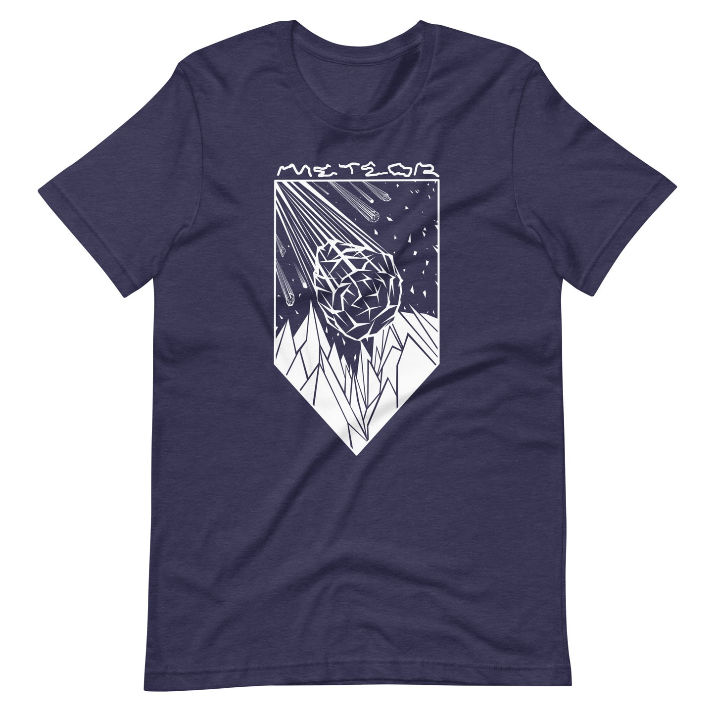 Meteor - Men's t-shirt - Heather Midnight Navy Front