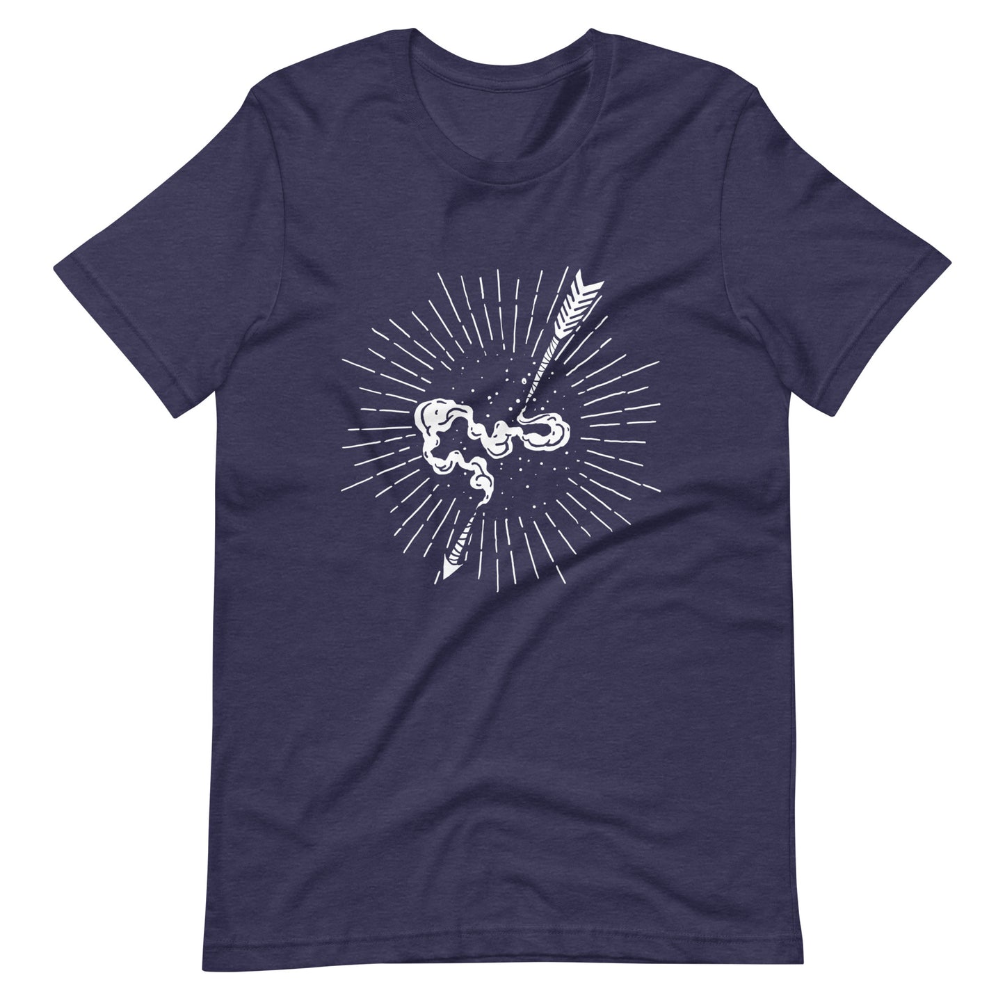 Skull Triangle - Men's t-shirt - Heather Midnight Navy Front