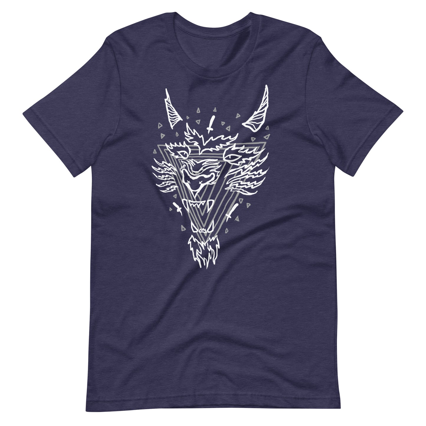 Violent - Men's t-shirt - Heather Midnight Navy Front