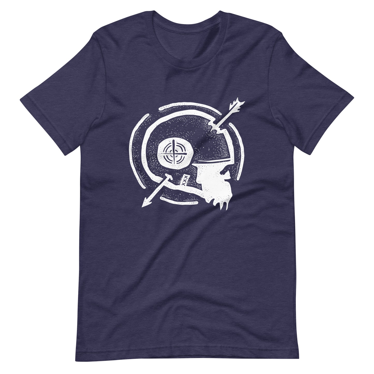 Dead Arrow White - Men's t-shirt - Heather Midnight Navy Front