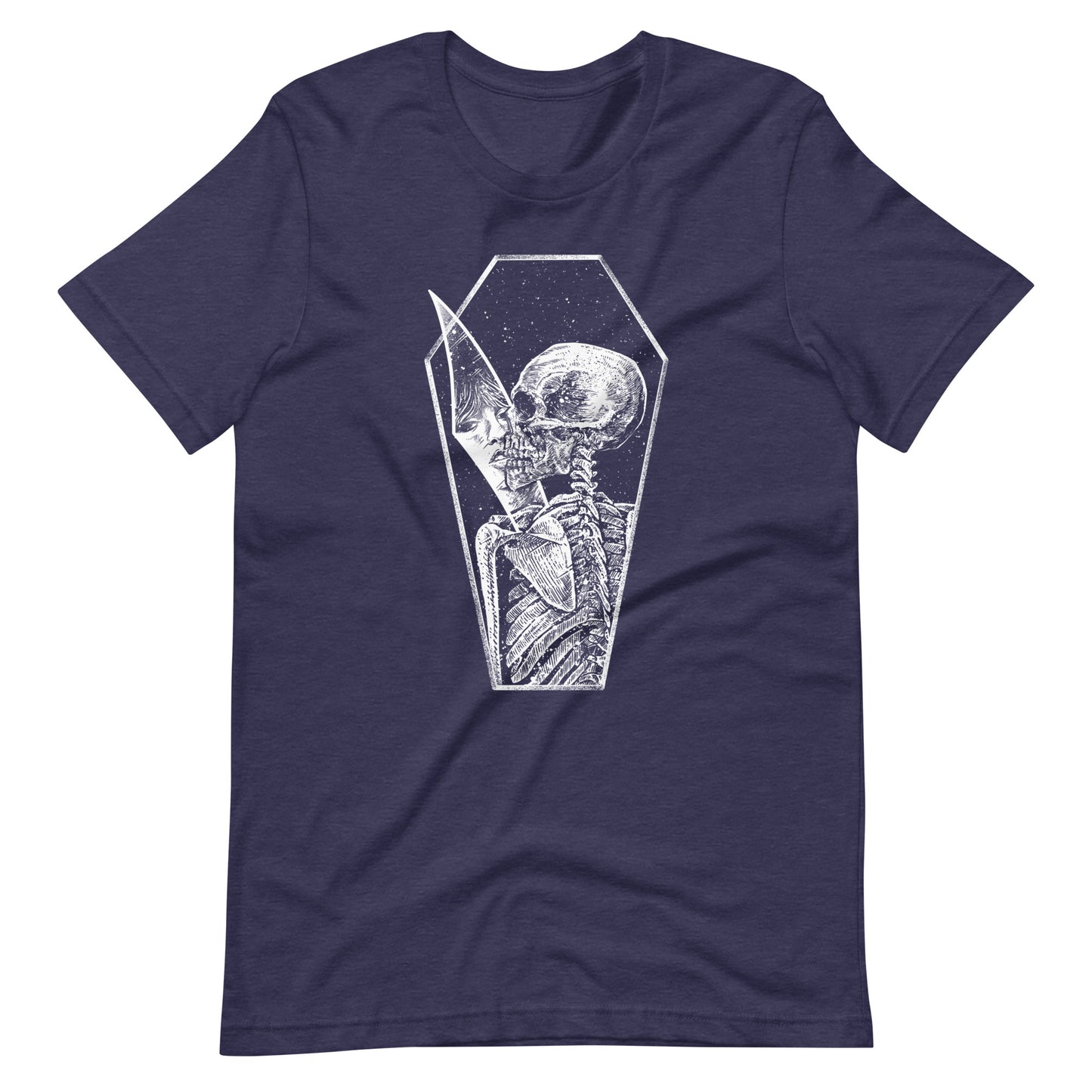 Shadow of Memories White - Men's t-shirt - Heather Midnight Navy Front