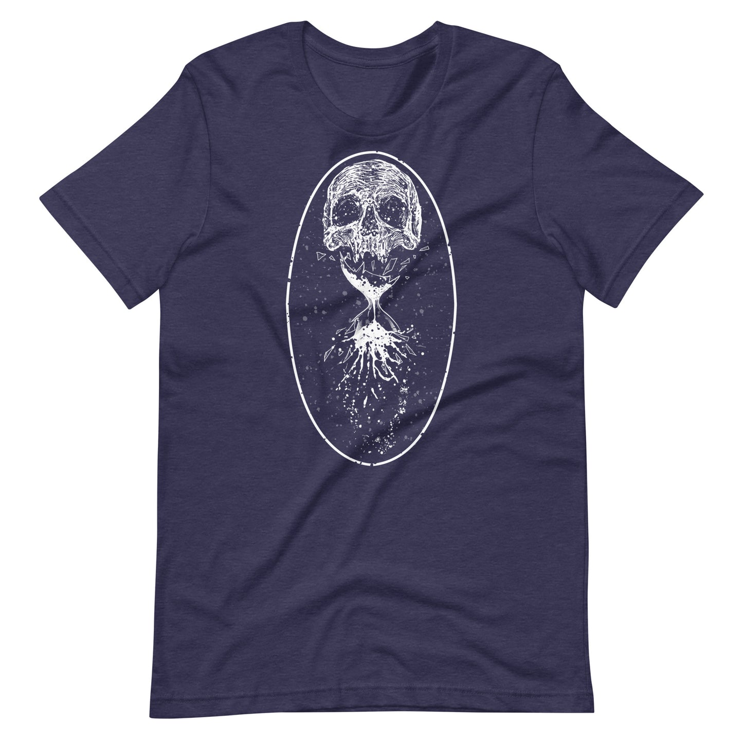 Destruction White - Men's t-shirt - Heather Midnight Navy Front