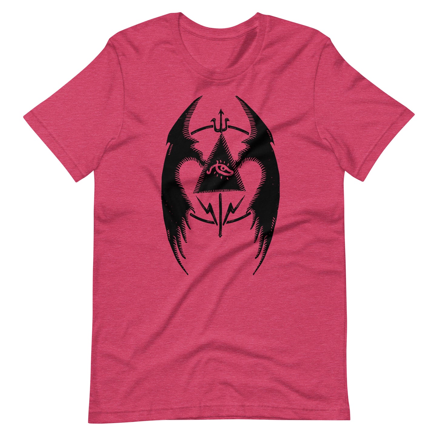 Fly 3 Black - Men's t-shirt - Heather Raspberry Front