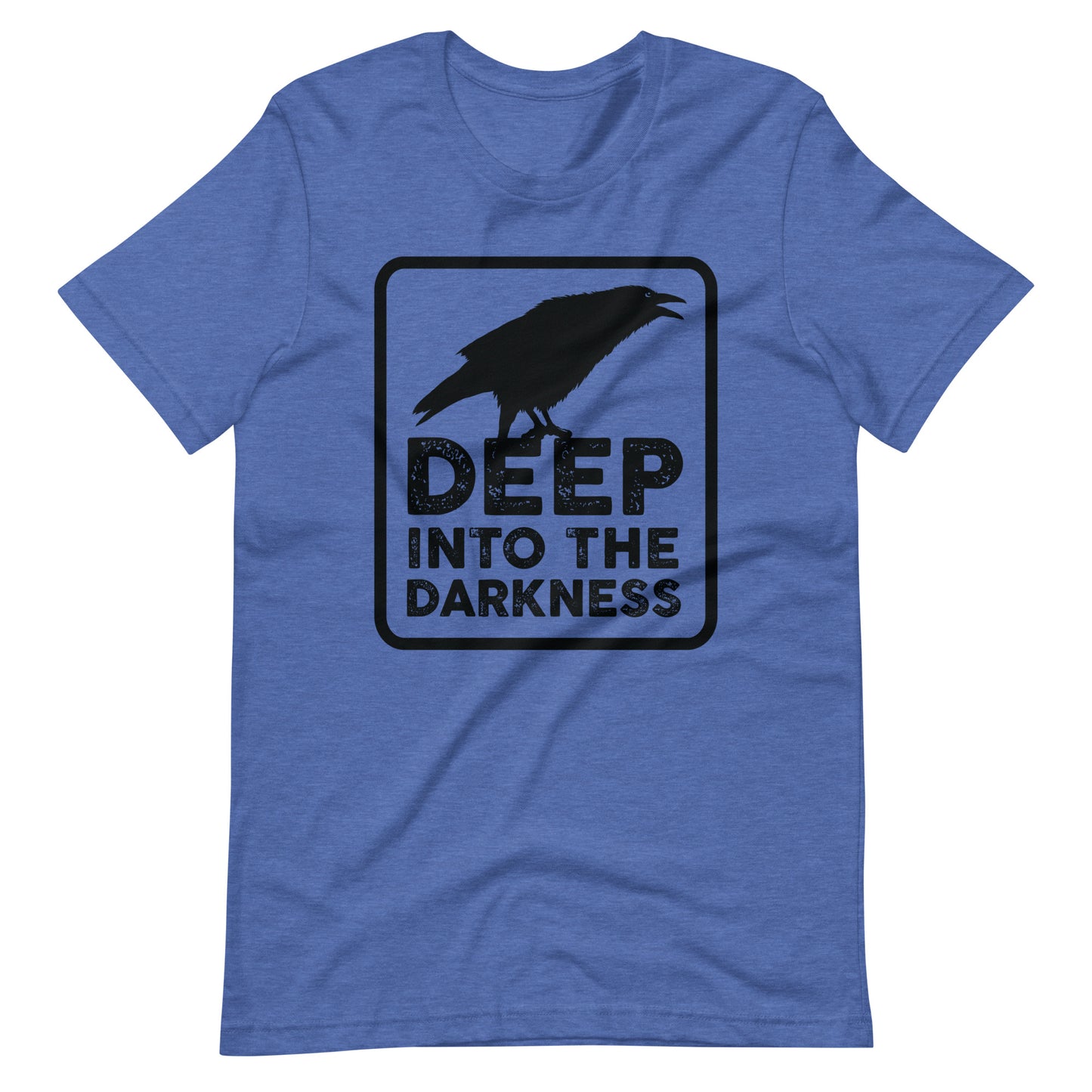 Raven Deep Into the Darkness - Men's t-shirt - Heather True Royal Front