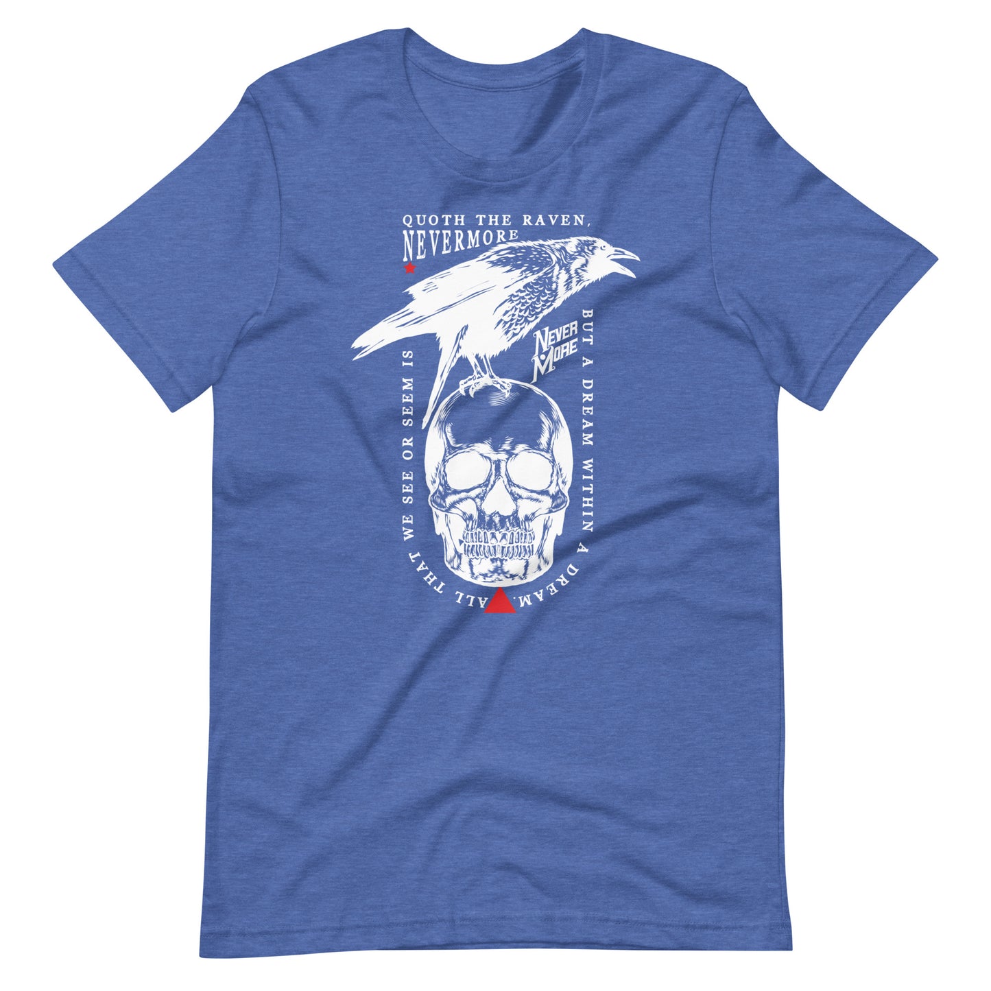 Quoth the Raven - Men's t-shirt - Heather True Royal Front